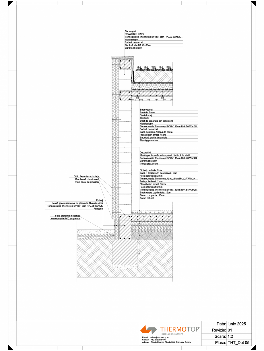 Pagina 1-CAD-DWG Detaliu constructiv izolare termică terasă verde_&icirc;nierbată THERMOTOP TECHNOLOGY...