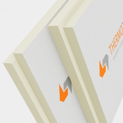 Plăci termoizolante PIR cu fibra de sticla  THERMOTOP FG Placi termoizolante PIR cu fibra de sticla 