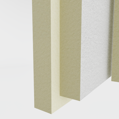 Plăci termoizolante PIR cu fibra de sticla  THERMOTOP FG Placi termoizolante PIR cu fibra de sticla 