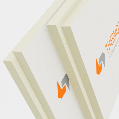 Placi termoizolante PIR cu hartie kraft THERMOTOP KP Placi termoizolante PIR cu hartie kraft