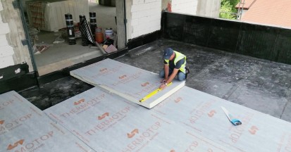 Terasa circulabila termoizolata cu placi PIR Thermotop Termoizolatii din spuma poliuretanica (PIR) pentru constructii