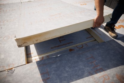 Terasa necirculabila  Termoizolatii din spuma poliuretanica (PIR) pentru constructii