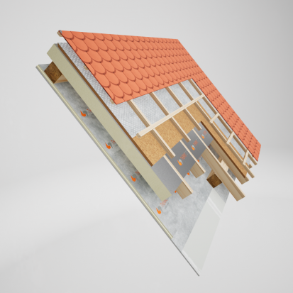Acoperis Tip Sarpanta Termoizolare sub si intre capriori cu THERMOTOP(4) Acoperis tip sarpanta termoizolare sub si