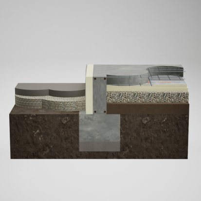 Izolare Termica Fundatie cu placi pir Thermotop (3) Izolare fundatie