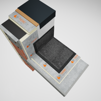 THERMOTOP TECHNOLOGY Terasa Necirculabila Termoizolare THERMOTOP (1) - Termoizolatii din spuma poliuretanica (PIR) pentru constructii THERMOTOP