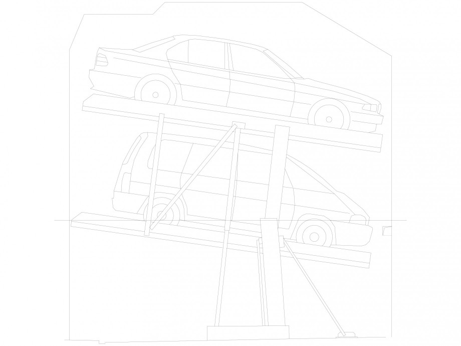 Pagina 1 - CAD-DXF Sistem mecanic de parcare auto 2.0-200/195 Comfort-planificare WÖHR Detaliu ...