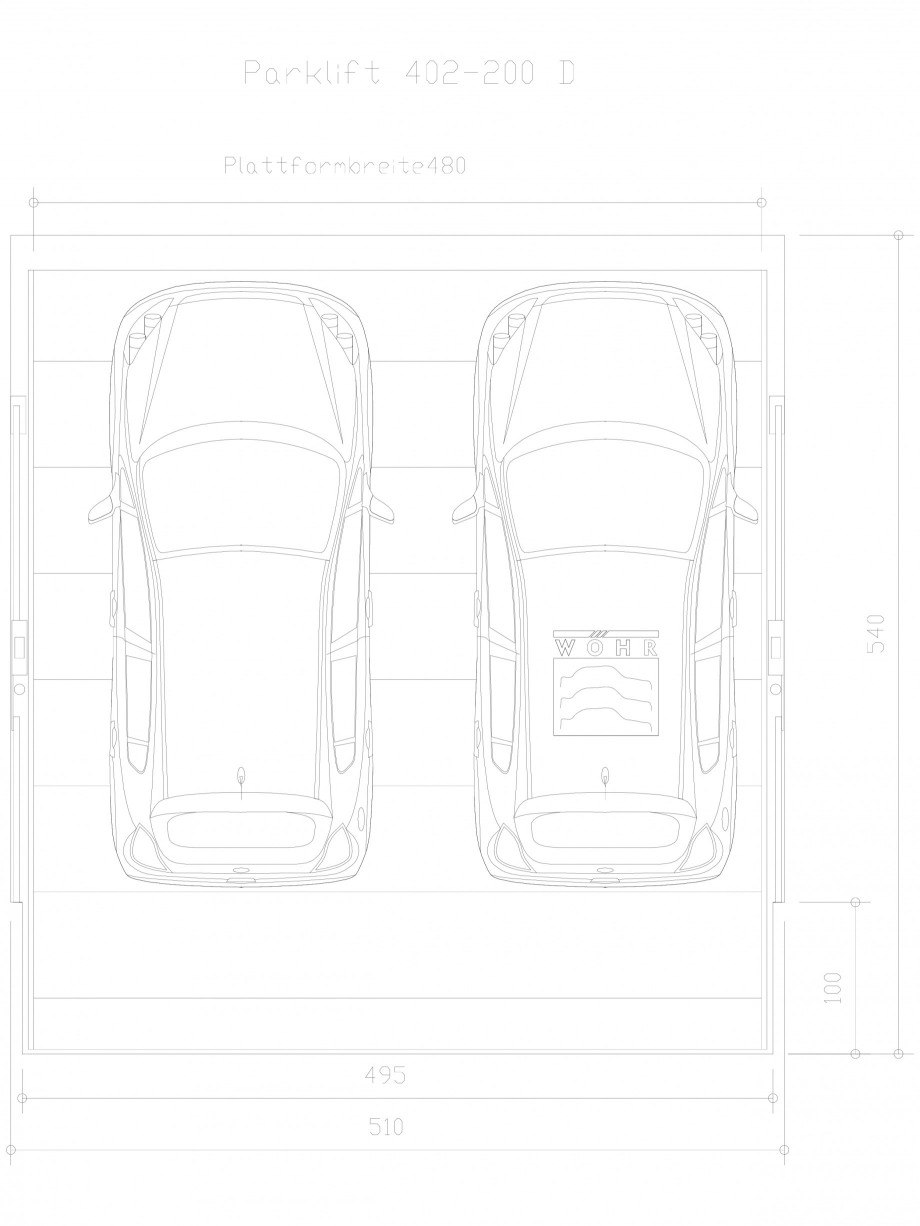 Pagina 1-CAD-DXF Sistem mecanic de parcare auto  200 D-480 WÖHR Detaliu de produs PARKLIFT 402 