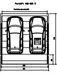 Sistem mecanic de parcare auto  200 D-480
