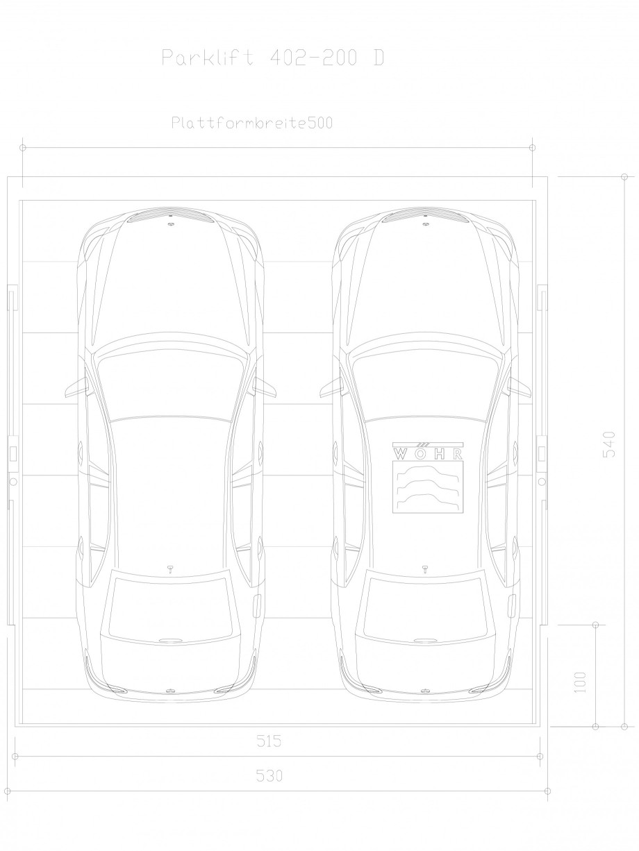 Pagina 1-CAD-DXF Sistem mecanic de parcare auto 200 D-500 WÖHR Detaliu de produs PARKLIFT 402 