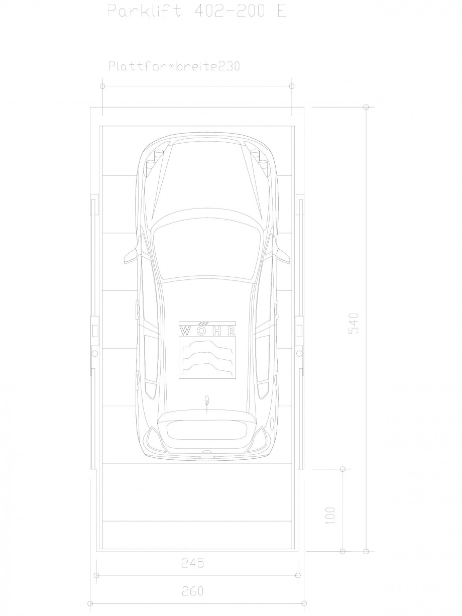 Pagina 1 - CAD-DXF Sistem mecanic de parcare auto 200 E-230 WÖHR Detaliu de produs PARKLIFT 402...