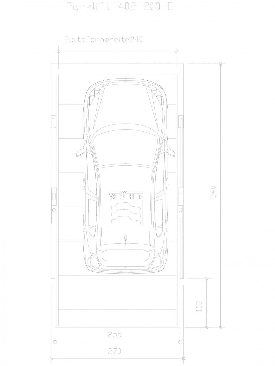 Pagina 1-CAD-DXF Sistem mecanic de parcare auto 200 E-240 WÖHR Detaliu de produs PARKLIFT 402 
