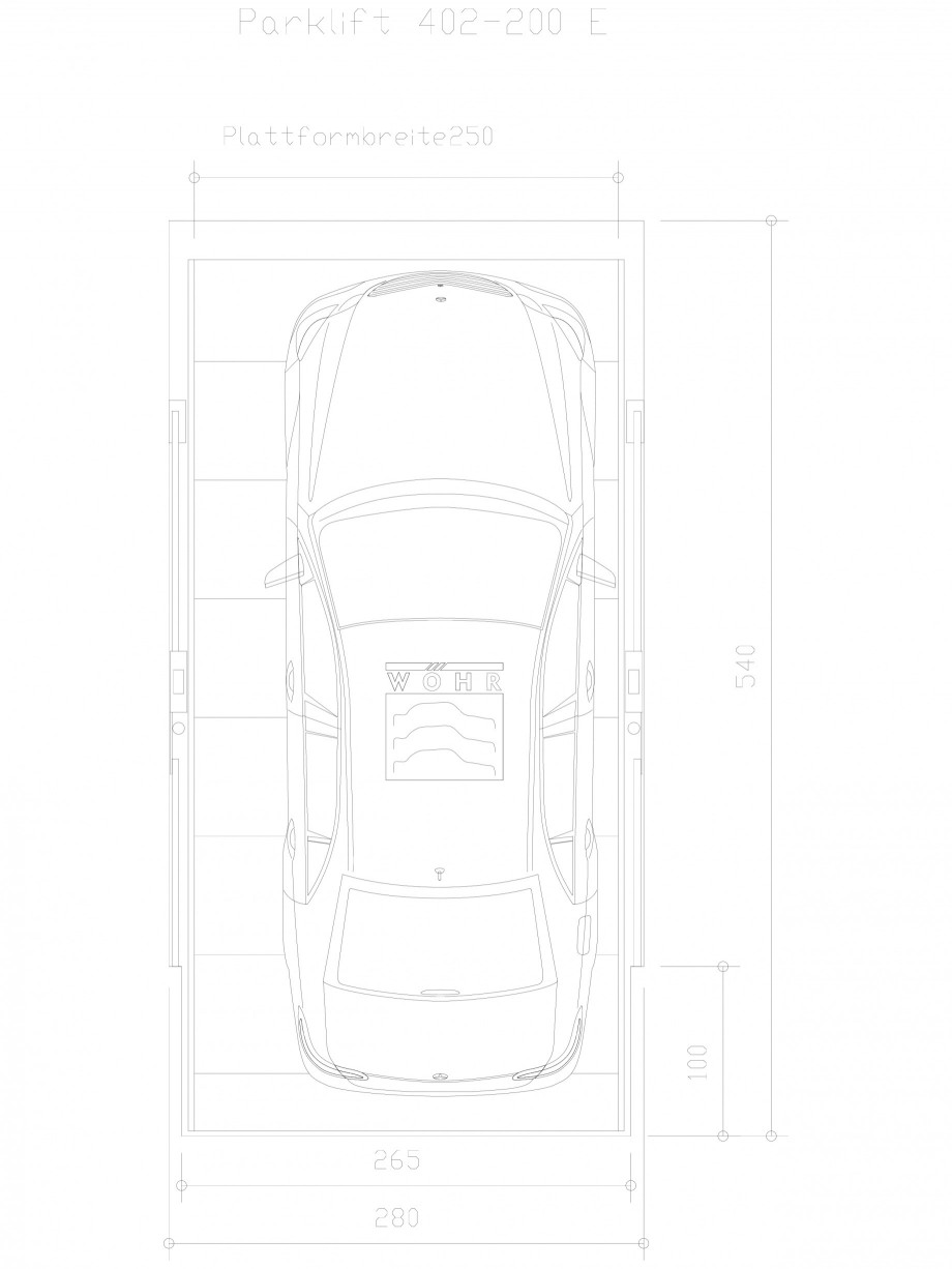Pagina 1-CAD-DXF Sistem mecanic de parcare auto 200 E-250 WÖHR Detaliu de produs PARKLIFT 402 