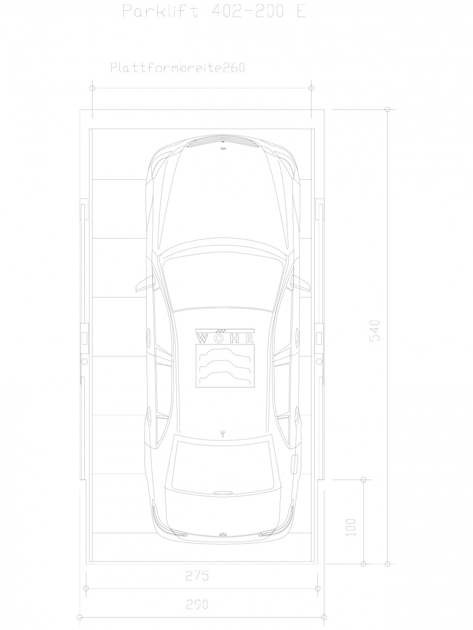 Pagina 1-CAD-DXF Sistem mecanic de parcare auto 200 E-260 WÖHR Detaliu de produs PARKLIFT 402 