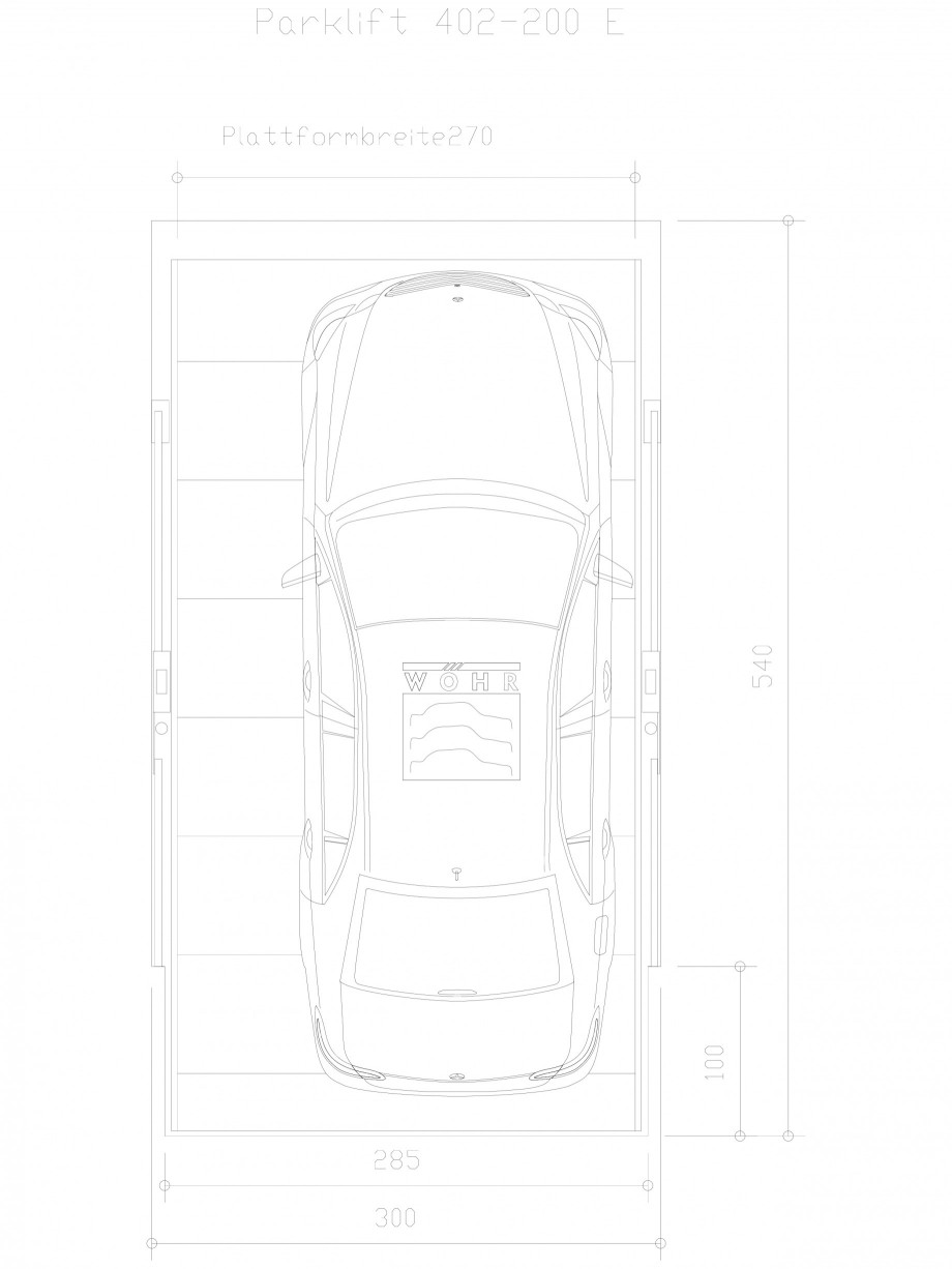 Pagina 1-CAD-DXF Sistem mecanic de parcare auto 200 E-270 WÖHR Detaliu de produs PARKLIFT 402 