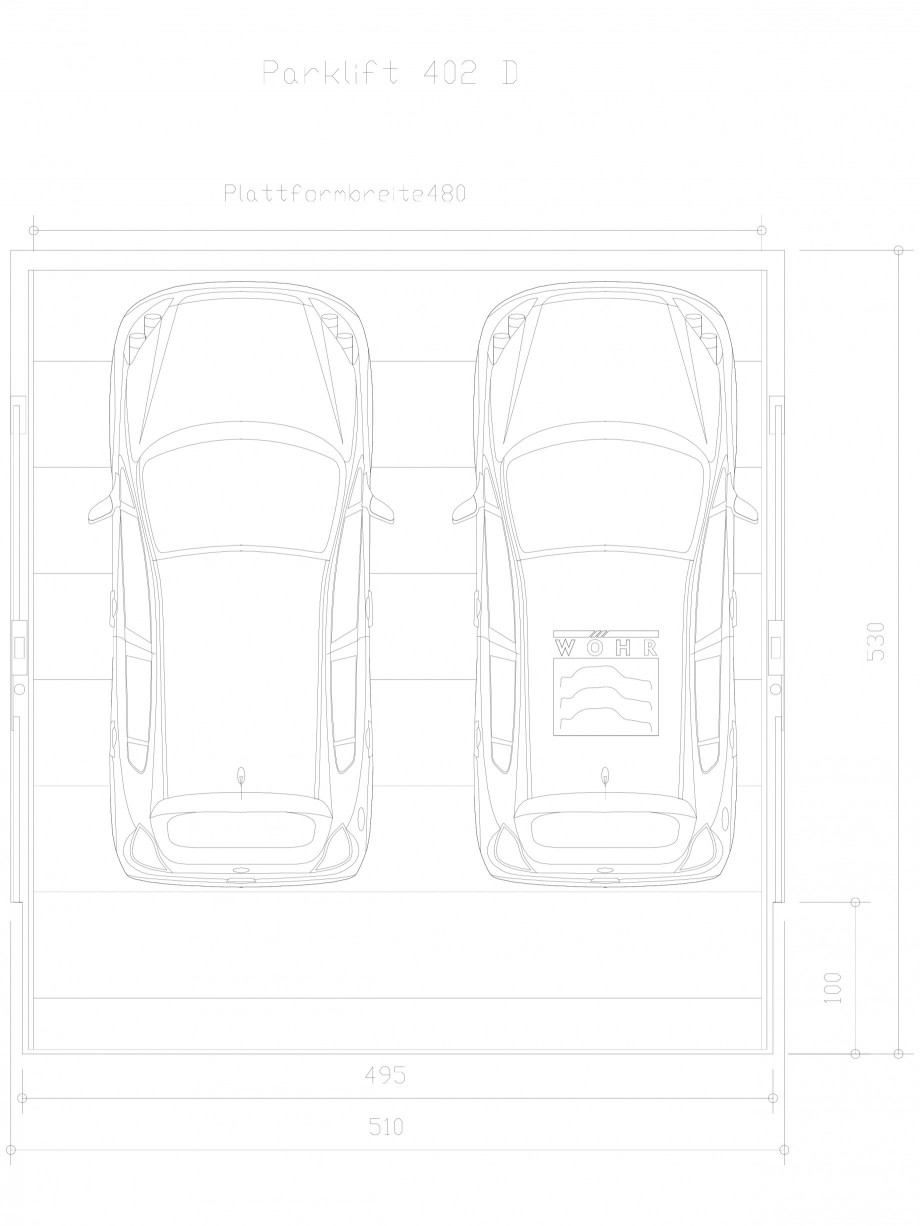 Pagina 1-CAD-DXF Sistem mecanic de parcare auto D-480 WÖHR Detaliu de produs PARKLIFT 402 