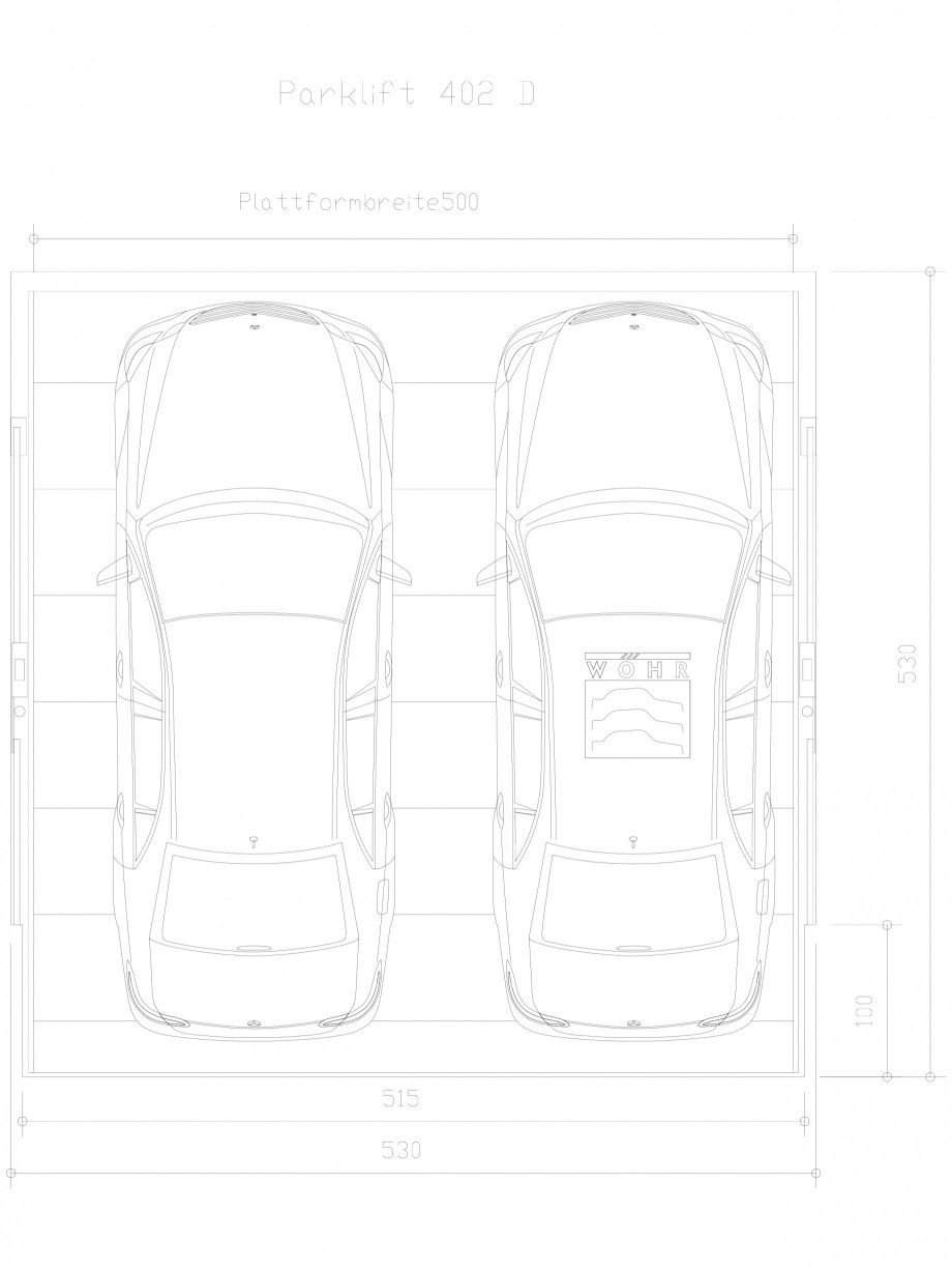 Pagina 1-CAD-DXF Sistem mecanic de parcare auto D-500 WÖHR Detaliu de produs PARKLIFT 402 