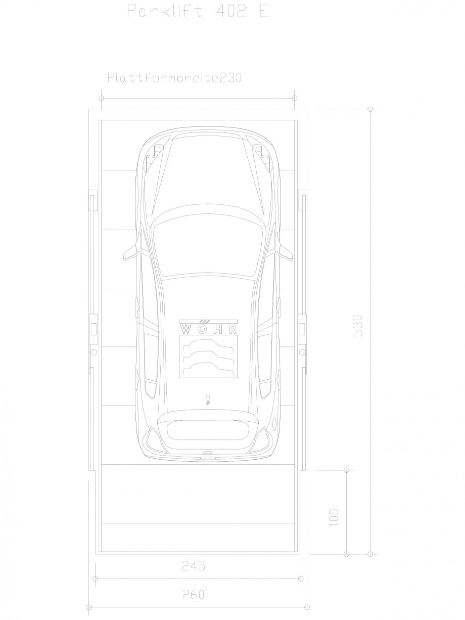 Pagina 1-CAD-DXF Sistem mecanic de parcare auto E-230 WÖHR Detaliu de produs PARKLIFT 402 