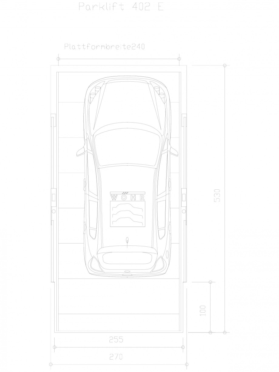 Pagina 1-CAD-DXF Sistem mecanic de parcare auto E-240 WÖHR Detaliu de produs PARKLIFT 402 