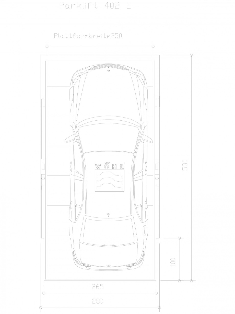 Pagina 1-CAD-DXF Sistem mecanic de parcare auto E-250 WÖHR Detaliu de produs PARKLIFT 402 