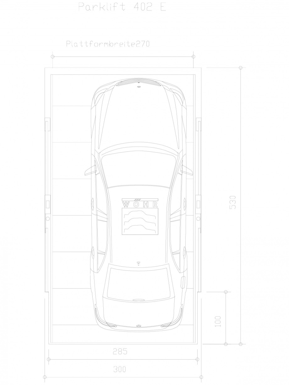 Pagina 1-CAD-DXF Sistem mecanic de parcare auto E-270 WÖHR Detaliu de produs PARKLIFT 402 