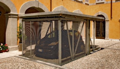 Exemplu de utilizare a sistemului de parcare  Sistem de parcare - Crema - Italia
