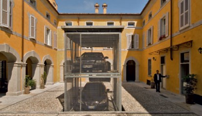 Exemplu de utilizare a sistemului de parcare - detaliu Sistem de parcare - Crema - Italia