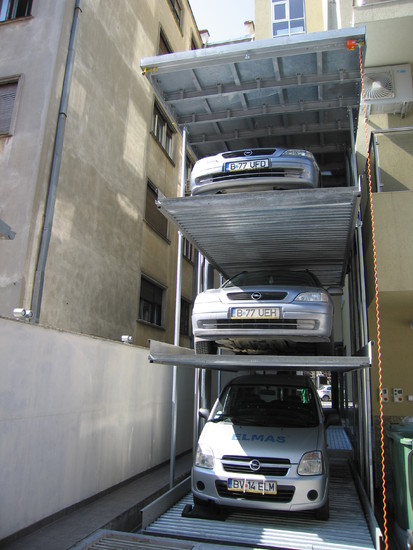 Utilizarea sistemului Parklift Bucuresti Sistem de parcare - Cladire de birouri - Bucuresti