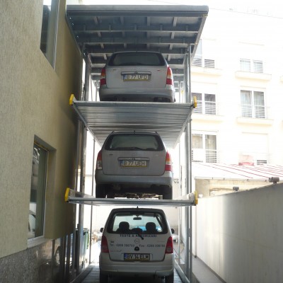 WÖHR Parklift 463 Bucuresti - cu 3 autoturisme - Sisteme de parcare auto WÖHR