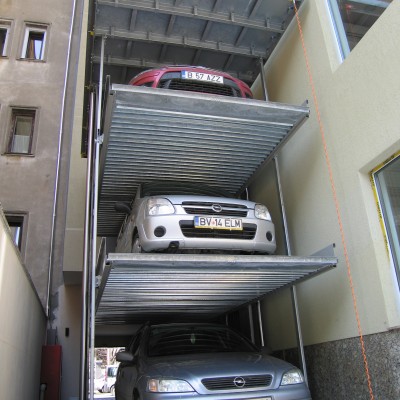 WÖHR Parklift 463 Bucuresti - exemplu de utilizare - Sisteme de parcare auto WÖHR