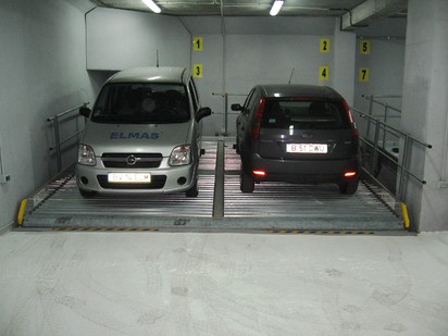 Platforma inclinata cu 2 autoturisme PARKLIFT 340 Sisteme de parcare - Imobil birouri - Bucuresti