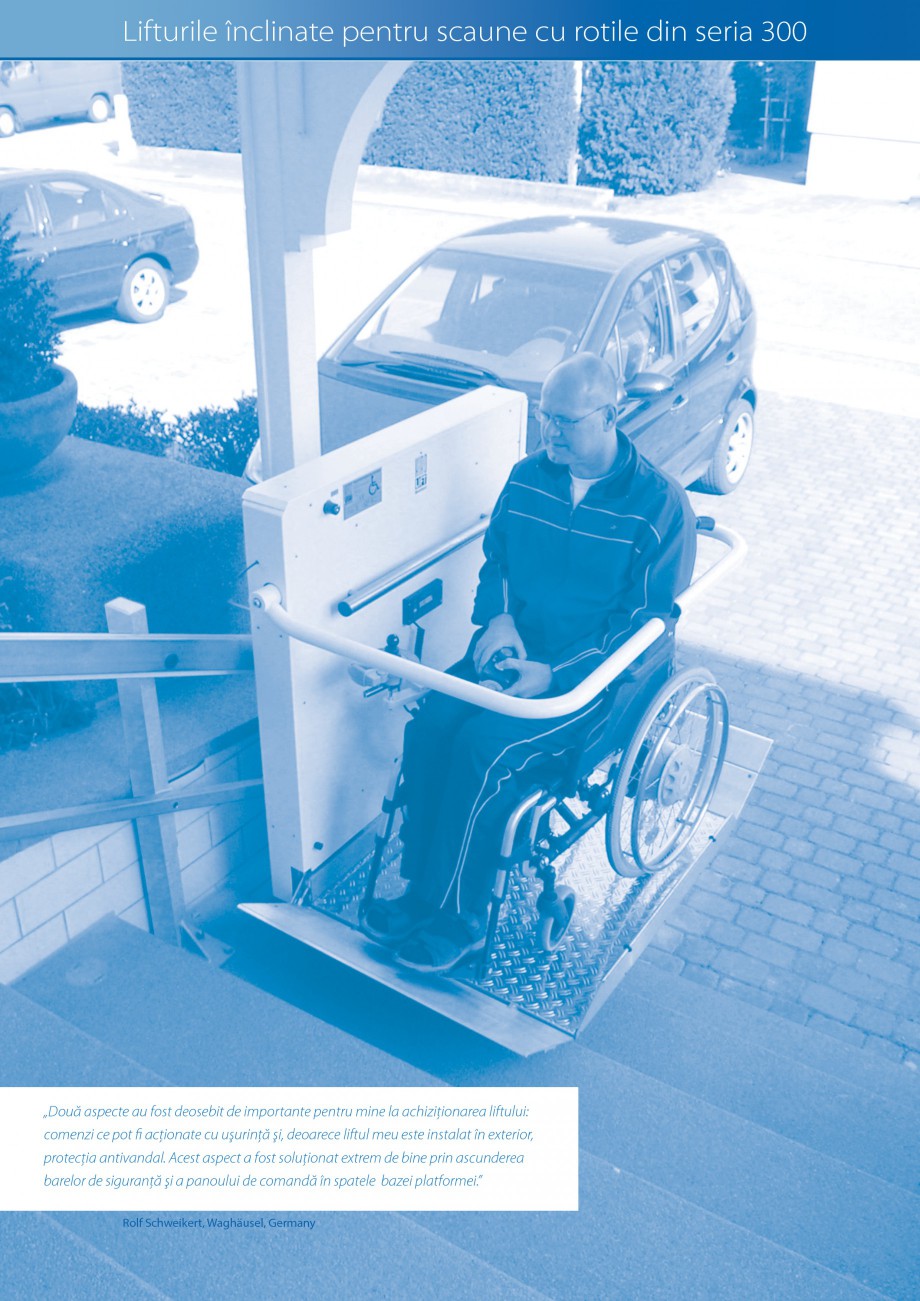 Pagina 6-Lifturi (servoscara) si platforme pentru persoane cu dizabilitati HIRO LIFT HIRO 160, HIRO 320, HIRO...