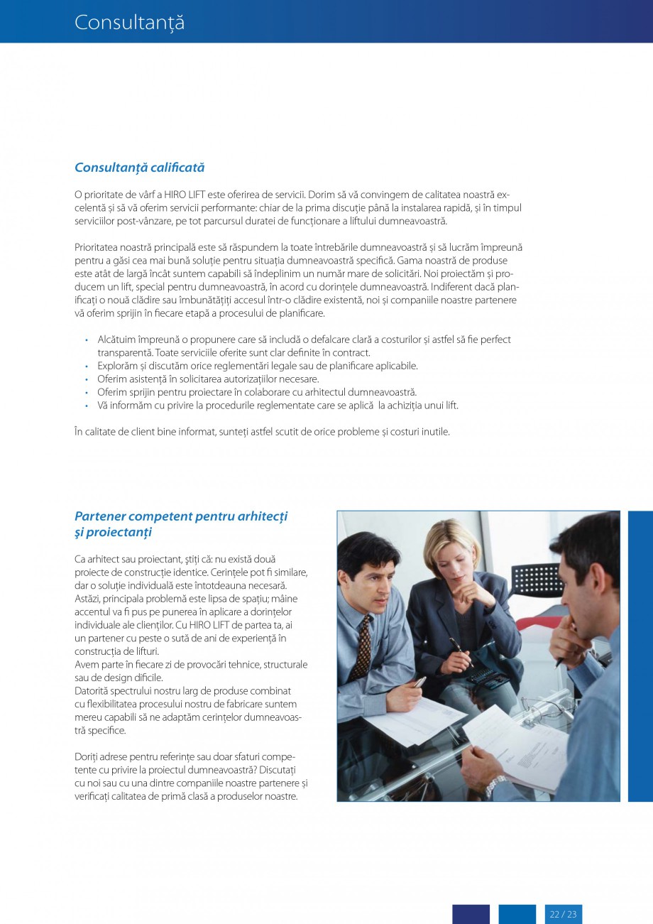 Pagina 23-Lifturi (servoscara) si platforme pentru persoane cu dizabilitati HIRO LIFT HIRO 160, HIRO 320, HIRO...
