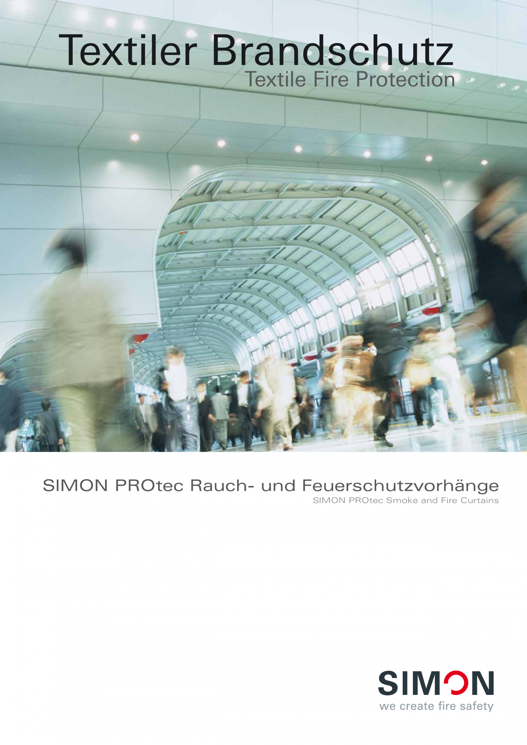 Cortine automate rezistente la foc KADRA Catalog, brosura Engleza, Germana