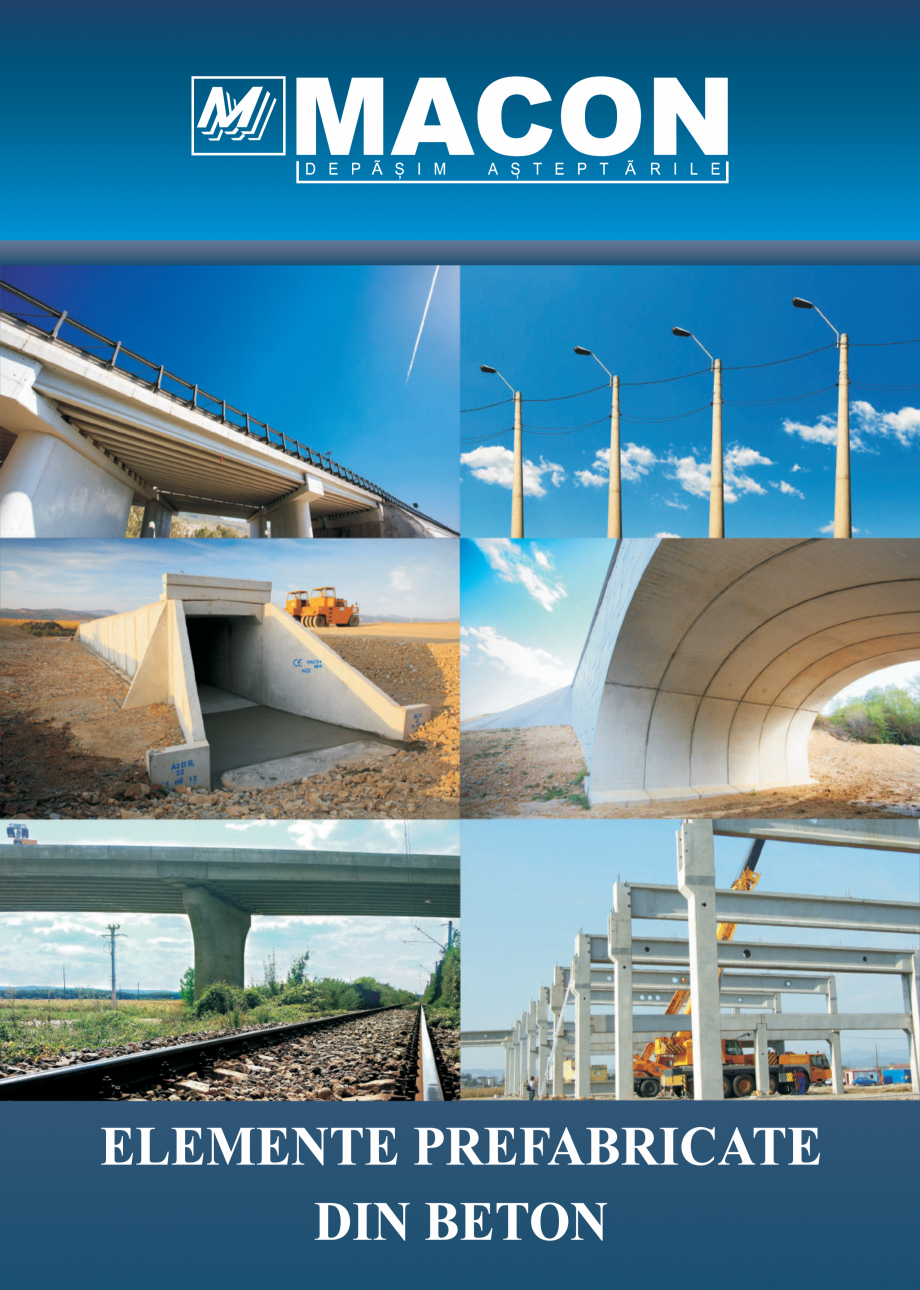 Pagina 1-Elemente prefabricate din beton MACON Catalog, brosura Romana 