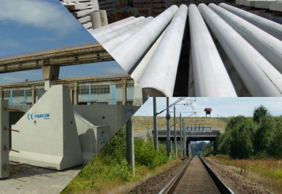 Elemente prefabricate pentru infrastructura feroviara MACON