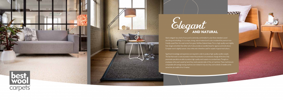 Pagina 3-Brosura Best Wool - colectiile mochete lana BEST WOOL Pure New 2021 Catalog, brosura Engleza  are...