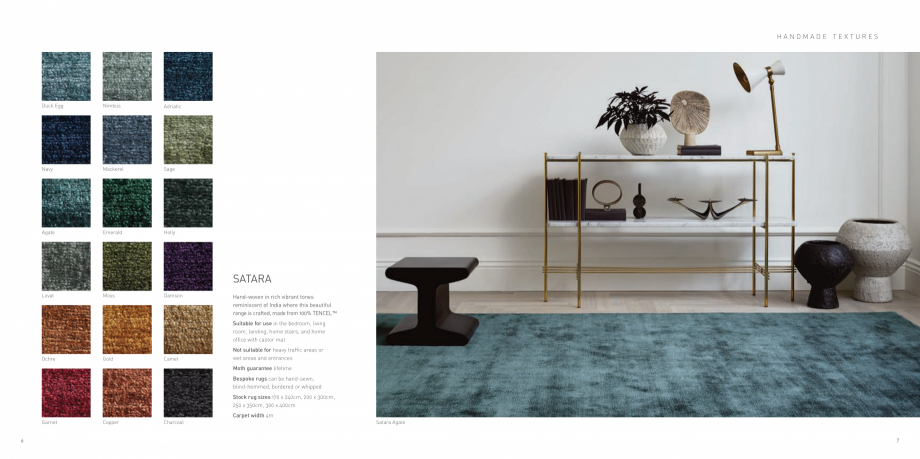 Pagina 4-Covoare tesute manual Jacaranda Catalog, brosura Engleza et widths 4 & 5m

Zinc
10

Iron

Arani Iron...