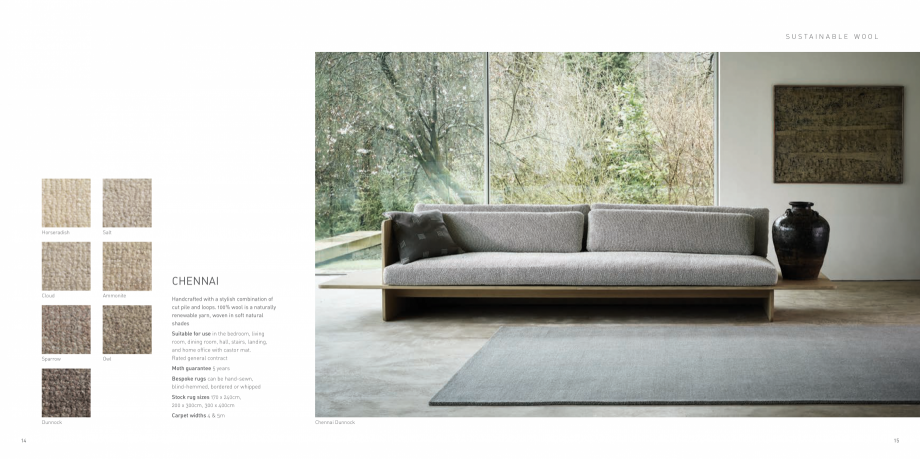 Pagina 8-Covoare tesute manual Jacaranda Catalog, brosura Engleza ted by skilled operatives using
handheld...