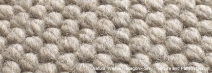Mocheta lana - Natural Weave Hexagon - Grey - Jacaranda Natural Weave Hexagon Mocheta lana tesuta