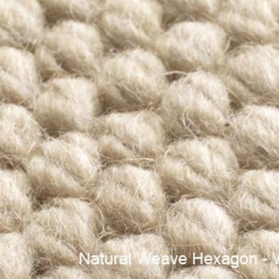 Jacaranda Mocheta lana - Natural Weave Hexagon - Wheat - Jacaranda - Mochete si covoare exclusive