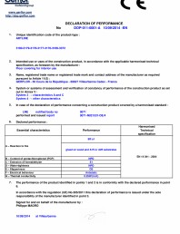 Certificat DoP - Dale PVC