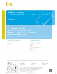 Certificat pentru mocheta dale - nr. ENP428 