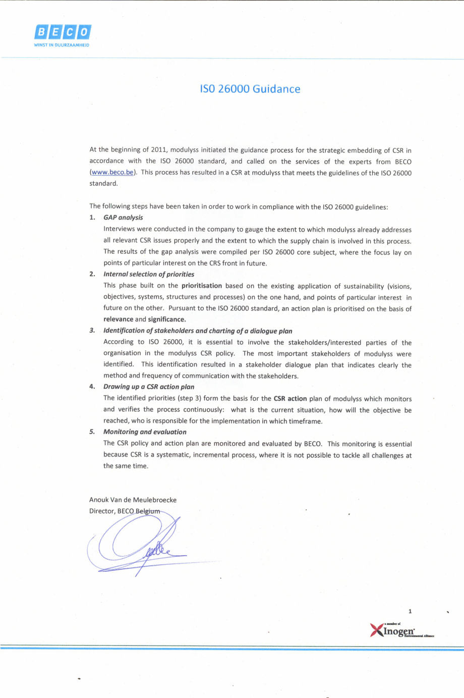 Pagina 19-Certificat pentru mocheta dale - nr. ENP428  modulyss Certificare produs Engleza an answer to all...