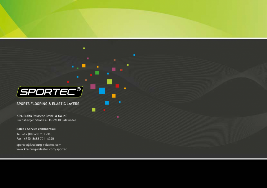 Pagina 5-Pardoseli din cauciuc - palertar culori Sportec Sportec Color 15 Fisa tehnica Engleza 