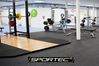 Pardoseli din cauciuc pentru sali de fitness Sportec