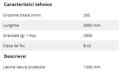 Schiță dimensiuni Profil de protectie din PVC pentru pereti - SPM Panou Decowood