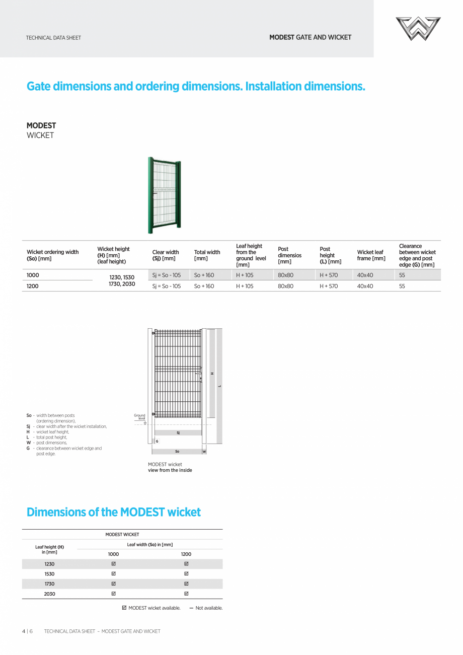 Pagina 4-Porti batante DECORIO Modest Fisa tehnica Engleza TA SHEET – MODEST GATE AND WICKET

DUPLEX

Note:...