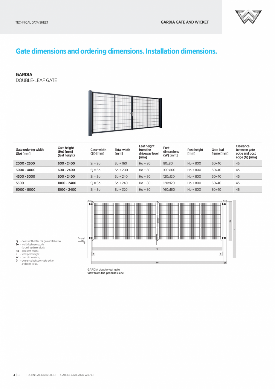 Pagina 4 - Porti batante DECORIO Gardia Fisa tehnica Engleza a gate and wicket
GARDIA DOUBLE-LEAF...