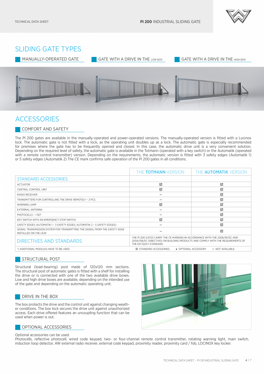 Pagina 4-Porti culisante DECORIO PI200 Fisa tehnica Engleza th up to 24m is possible,
We also offer PI 200...