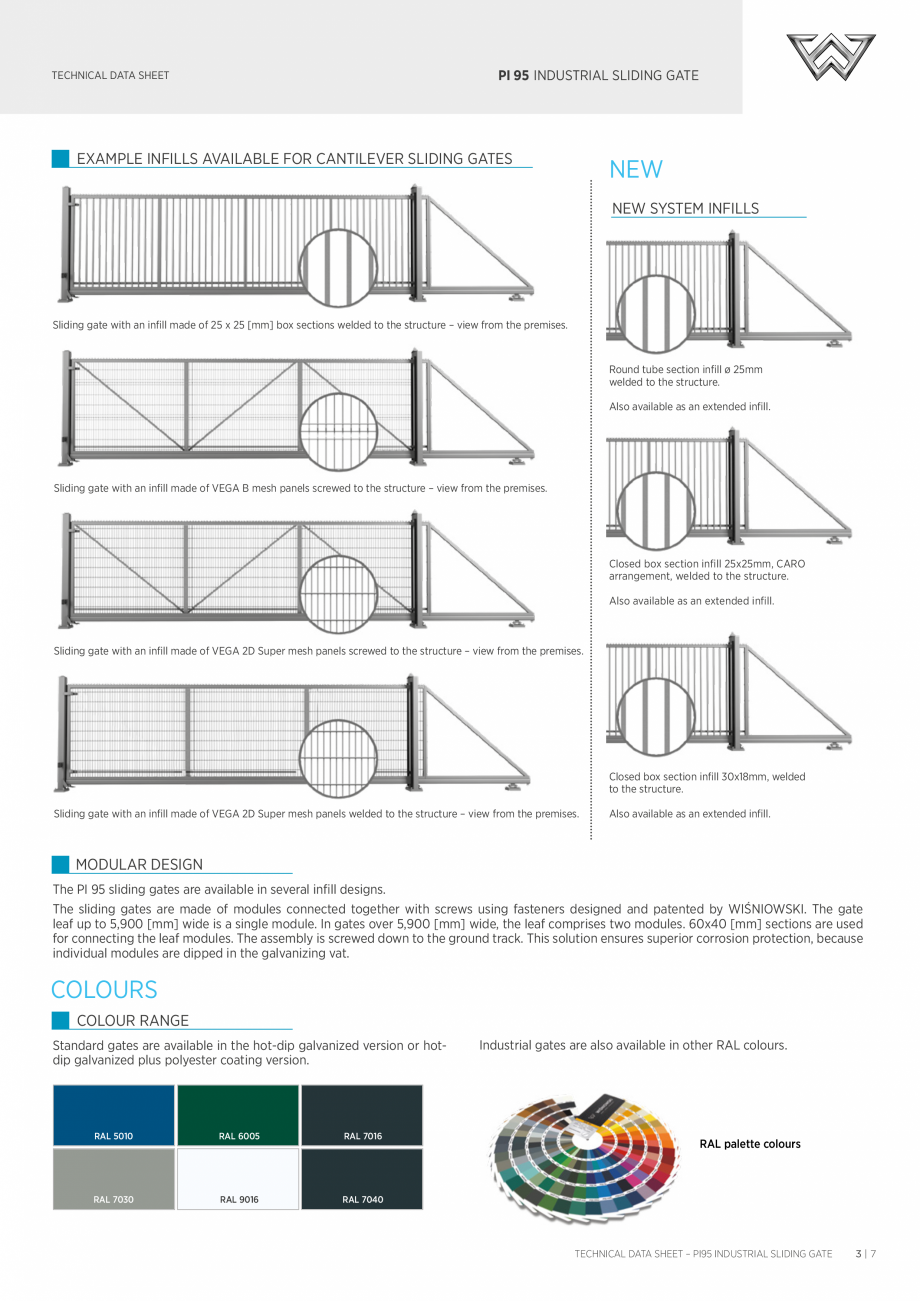 Pagina 3-Porti culisante DECORIO PI95 Fisa tehnica Engleza with a clear opening width up to 7 metres, and if ...